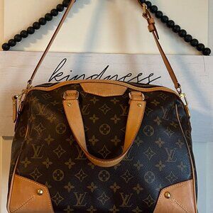 Louis Vuitton Monogram Retiro PM 2 Way Bag Top Handle Shoulder Purse Canvas LV
